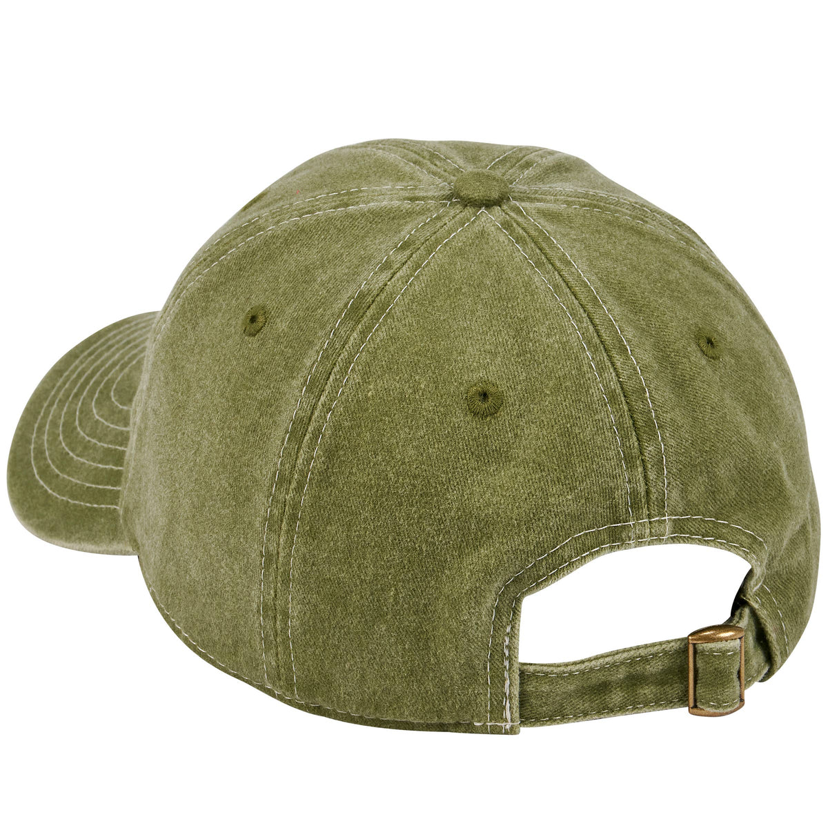 Green baseball cap on a white background
