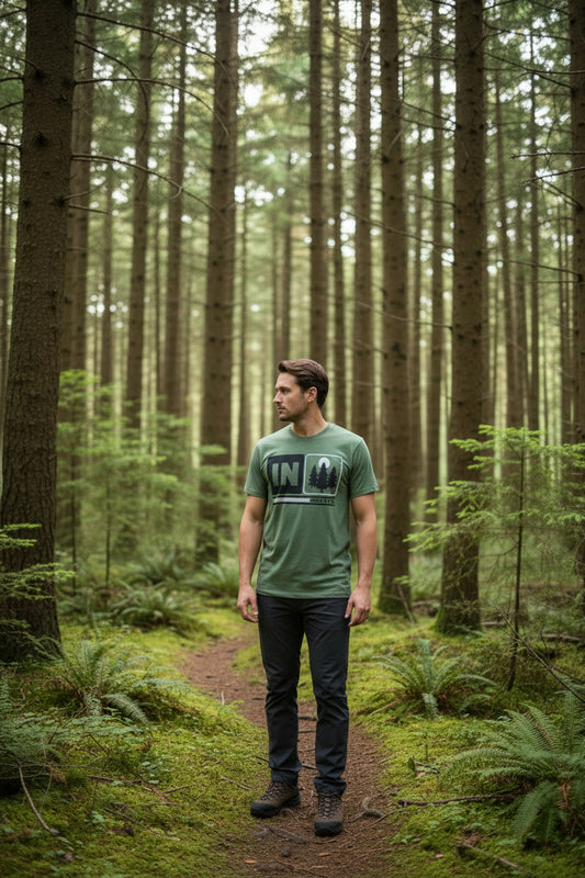 Indiana State Parks Green Block T-Shirt