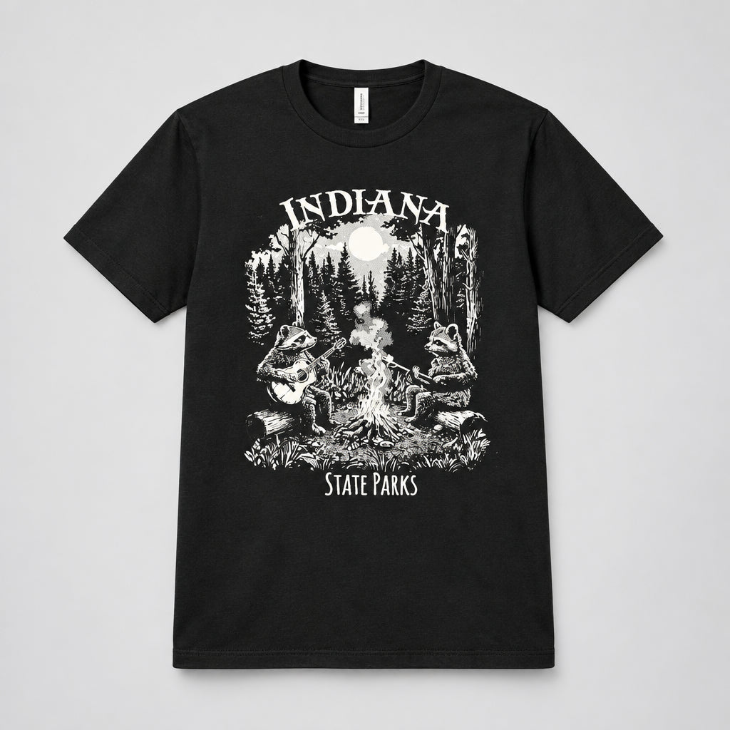 Creative State Apparel Campfire Raccoon T-Shirt