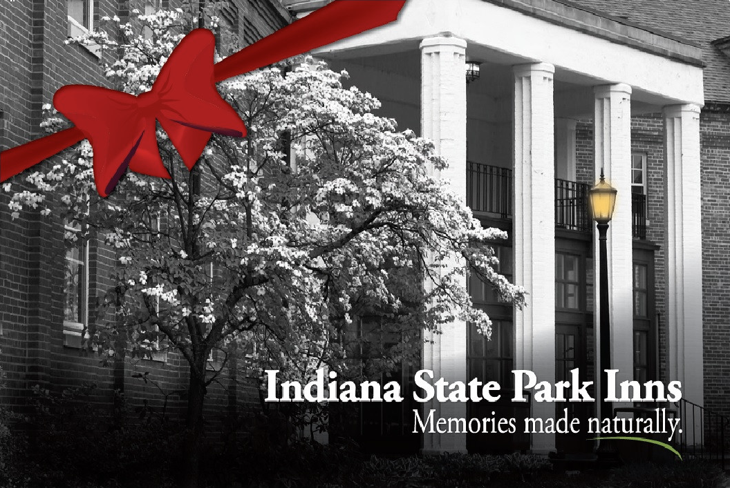 Image of an Indiana State Park inns gift card.