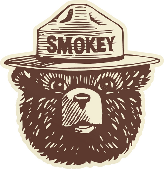 Smokey Bear Weatherproof Sticker