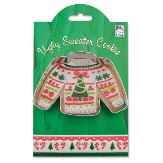 cookie cutter in the shape of a sweater